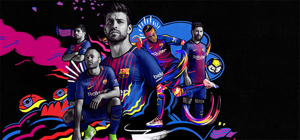 Nova camisa Nike do Barça 2017-2018