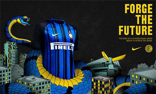 Camisa Inter de Milão 2017-2018 Nike