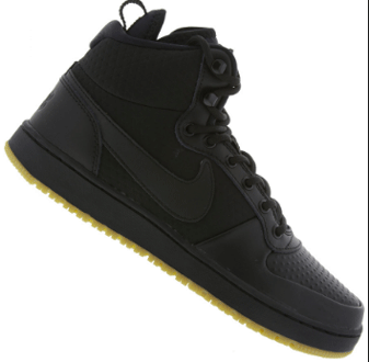 nike cano alto preto